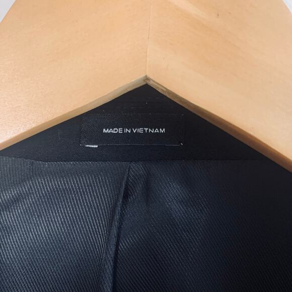 JF J. Ferrar Sz 36R Men's Slim Fit Sport Coat Blazer Jacket Black Career Travel - Picture 7 of 8